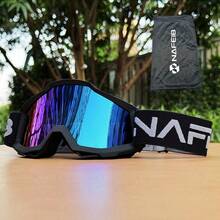 Ski & Motorcycle Riding Goggles Set, Unisex, Anti-Fog & UV Protection, Adjustable Strap, With Cleaning Cloth + Storage Pouch, Outdoor Sports Goggles - 套裝(護目鏡+收納袋+鏡片清潔布) - 查看 9