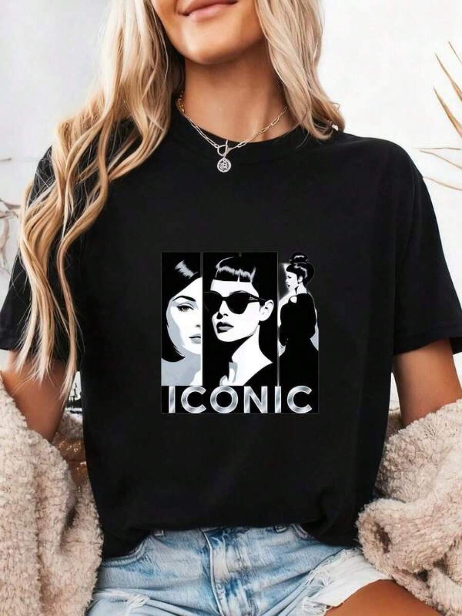 Women T-Shirts - Black - View 1