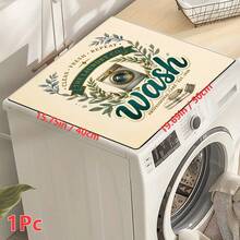 1 pieza Felpudo absorbente con diseño de lavandería para decoración del hogar, Felpudo absorbente para mostrador de máquina de espresso, Felpudo absorbente para fregadero, Felpudo absorbente suave para grifos, Felpudo absorbente para tazas de fregadero, Accesorios para cocina y baño - Multicolor - Ver 12