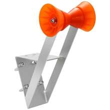 [Free Shipping] Boat Trailer Winch Stand, 2 To 3-Inch Winch Posts, Boat Trailer Winch Seat With TPU Orange Roller & U-Bolts, Suitable For Jet Ski, Sailboat, Fishing Boat, Speedboat (Galvanized), Silver-XY304510 - Multicolor - View 7