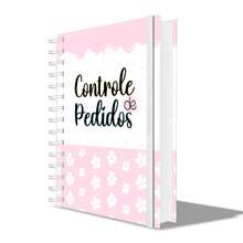 Caderno Controle de Pedidos Caderneta Anotações Pedidos Empresa Capa Dura Rosa - Tamanho Único - Visão 3