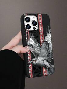 Saudi Arabian Local Culture Collage Printed 2D Retro Pattern Phone Case, Classic Elegant Middle Eastern Gentleman Tie Style, Suitable As Birthday/Holiday Gift For Friends, Family, Couples, Oneself. Black Matte Soft Silicone Protective Case Compatible With Iphone17/16/15/14/13/12/11/Pro/ProMax/X/XR/XS/XSMAX/7/8/PLUS/Air/Se2/3 - Black - View 4
