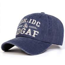 1顶男士IDK、IDC刺绣水洗棒球帽，街头时尚帽，户外防晒休闲帽，适合春季、秋季、旅行、海滩等场合。 - 多色 - 查看 4