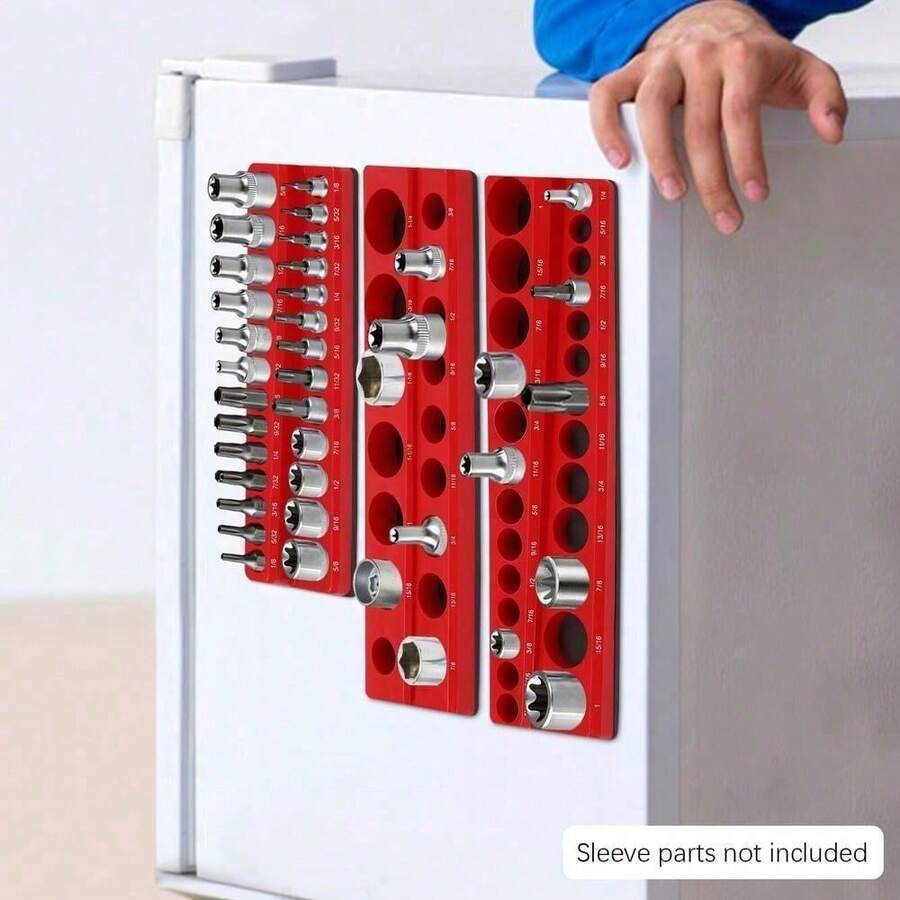 3PCS Wear-Resistant Magnetic Socket Organizer Magnetic Socket Holder Socket Tray - 1 - View 1