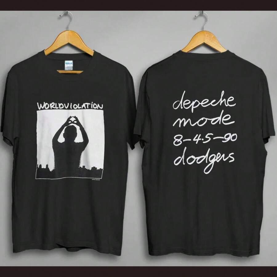 Depeche2 Mode Concert Tour T-Shirt - Black - View 1