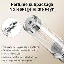 SAWOHO Travel Perfume Bottle Refillable,Perfume Travel Refillable Mini Spray Bottles Leather Cologne Dispenser, Portable Empty Spray Bottle Cologne Dispense Filling Atomizer 5ml (Black) - 顏色A - 查看 6