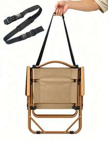 1pc Shoulder Strap For Beach Chair, Outdoor Camping Folding Chair, Bicycle, Multi-Purpose Carrying Strap - A - View 1