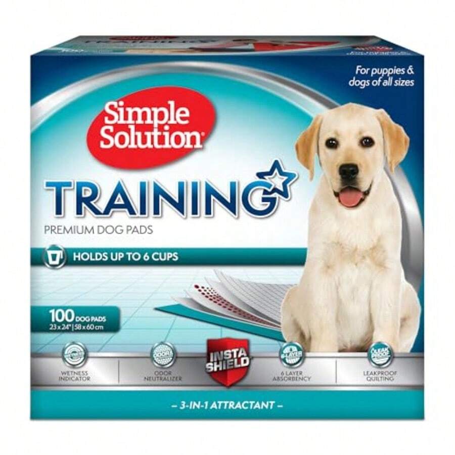 ASimple Solution Puppy Training Pads 100 Count - como en la imagen - Ver 1