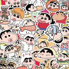 100 Pcs MINISO Crayon Shin-Chan Anime Stickers, -Cut Decals, Cute Labels For Water Bottle Laptop Phone Skateboard Luggage Scrapbooking Journaling, DIY Crafts Planner Decoration Arts - Red - View 12