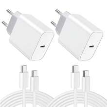 30W PD Fast Charging Wall Adapter Set: 30W PD Fast Charging Wall Adapter + 3.3ft/100cm High-Efficiency Data Transfer Fast Charging Cable, Compatible With IPhone 17 Pro Max/17 Pro/17 Plus/17/16/15, Galaxy S25/S24/S23/S22/S21/S20 Ultra Plus Series, High-Efficiency Adapter Set Charger Phone Charger High Output Power - EU C Type Plug(220-240V) - View 10