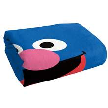 1pc  Grover Face Officially Licensed Beach Towel  Soft & Absorbent Microfiber Towel, Suitable For Bathroom, Swimming, Fitness, Yoga, Lightweight & Portable, Wind & Sun Protection, Ideal For Summer Travel & Decoration - 1 - 查看 3