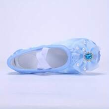 Zapatos de baile de suela blanda para niños, zapatos de ballet/yoga para actuaciones - Azul - Ver 3