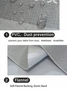 Mantel de color combinado impermeable - Gris - Ver 7
