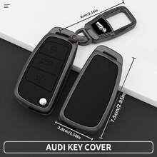 適用於 Audi 鑰匙套，適用於 Audi A1 A2 A3 TT Q2 Q3 Q5 R8 S6 S7 SQ5 RS5 車型鑰匙套，適用於 Audi 鋅合金鑰匙殼。節日禮物 - 鑰匙扣 - 查看 3