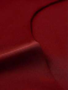 Blusa de cuello cuadrado de manga corta, elegante y versátil, adecuada para uso diario, ir al trabajo y salir, primavera y verano - Rojo - Ver 8