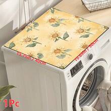 1 pieza Estera absorbente para secar platos con patrón de girasol vintage, decoración del hogar, apta para máquina de espresso, fregadero, grifo, baño, accesorios de cocina - Multicolor - Ver 14