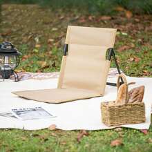 Portable Camping Chair With Backrest - Lightweight Foldable Aluminum Outdoor Chair For Beach, Park & Picnic, Compact Single Seat With Cushion, Easy Carry For Hiking & Travel - Multiple Styles - View 7
