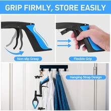 Grabber Reacher Tool, 32 Inch Extra Long Foldable Pick Up Stick With Strong Grip Magnetic, 360°Rotating Anti-Slip Jaw, Lightweight For Seniors, Indoor Outdoor Cleaning Supplies Blue - 32 inch (1 gói) - Xem 5