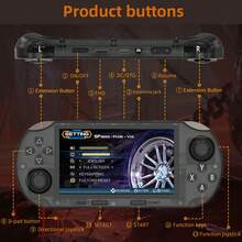 SF3000HD New Handheld Game Console, 4.5" HD Screen, Supports TV Output, E-Book Reading, Music Playback, Movie Viewing, Pre-Loaded With Over 20,000 Retro Games, A Great Gift - Multicolor - View 8