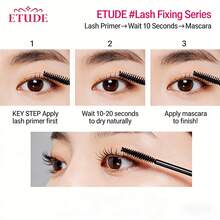 ETUDE Dr. Mascara Fixer-Waterproof Eyelash Topcoat & Curling Base - Lengthening, Smudge-Proof Mascara Fixer, Clump-Free Formula For Lifted, Defined Lashes, 24H Wear - Long and Curly - View 3