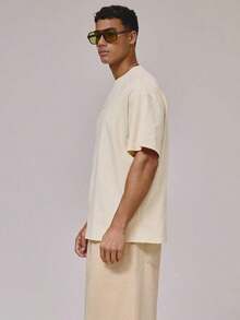 Women's Casual Printed T-Shirt, Short Sleeve And Round Neck, Local Urban Fashion Spring/Summer. Women's Blouses, Women's T-Shirts. 180g (S-XXXL) - 杏色 8 - 查看 4