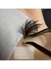 1pc Professional Eyelash Extension Tweezers, New Anti-Slip, Precise, Anti-Static Design, Suitable For Beginners, Essential Beauty Tool For Eyelash Curling And Extension, Eyelash Curler, Travel Tool, Airport Essentials Accessories, Party Halloween Holiday Essentials, Women Summer Travel Essentials, Holiday Eyelash Curler - Multicolor - View 5