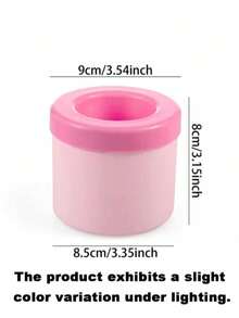 1pc Silicone Ice Cube Tray With Lid, Cylinder Shaped Ice Mold, Easy Release Squeeze Ice Cup, Stackable Ice Cube Trays, Silicone Material, Quick Freeze, Beverage Cooler, Home Bar Tool, Suitable For Christmas, Holiday Party, Summer Drinks, Adults, Multi-Functional Ice Maker - Multicolor - View 15