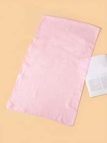 1pc Women's Lightweight Chiffon Solid Color Scarf, Versatile Shawl/Wrap, Breathable Casual Travel Accessory, All Season,Beach,Holiday - Baby Pink - View 3