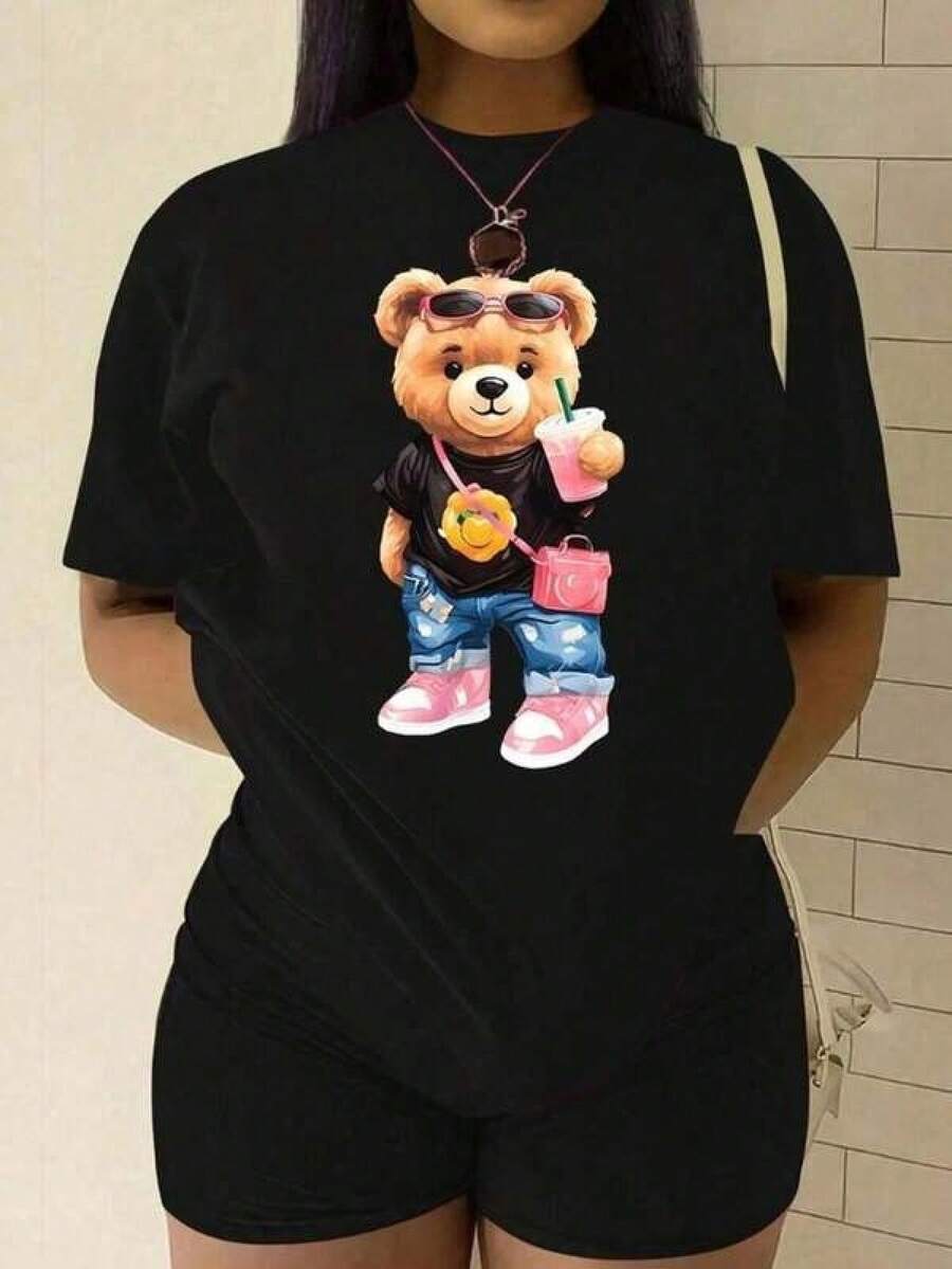 Women T-Shirts - Black - View 1