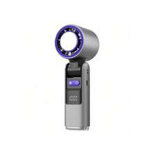 K801 Ice Cooling Handheld Fan Digital Display Turbo Powerful High-Speed Fan 199 Speed Levels Foldable Portable Mini Cooling Fan 3600mAh (1800mAh*2) - Multicolor - View 15