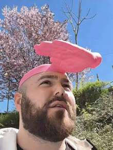 1 pieza Gorra de béisbol con protección UV, sombrero de sol con diadema ajustable en forma de hoja de palma, pintado a mano con diseño abstracto - Multicolor - Ver 5