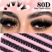LIMEIKAI Lông mi giả sợi đơn 60D cong tự nhiên mềm mại 8-16mm hỗn hợp 0.07mm C/D 200 sợi, hiệu ứng 3D, 10 hàng, phù hợp trang điểm nhẹ, trang điểm đậm và đeo hàng ngày, dễ mang theo, phù hợp dùng hàng ngày hoặc đi tiệc - D - Xem 4