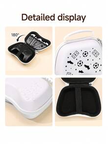1pc Football Graphic Design Game Controller Storage Bag, Compatible With PS5 Gamepad/Game Controller, Comes With 2 Joystick Caps, Dust-Proof And Scratch-Resistant, Best Gift For Gamers - View 7