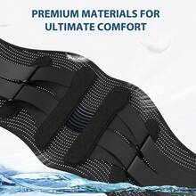 Dual-Adjustable Back Brace – Lumbar Support For Heavy Lifting – Breathable Design For Women & Men - Black - View 5
