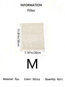1 件/2 件/3 件/4 件加厚网状过滤袋，粗棉布袋，用于中药汤剂、肉汤、豆浆过滤 - 白色 - 查看 14