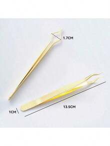 1pc Professional Eyelash Extension Tweezers, New Anti-Slip, Precise, Anti-Static Design, Suitable For Beginners, Essential Beauty Tool For Eyelash Curling And Extension, Eyelash Curler, Travel Tool, Airport Essentials Accessories, Party Halloween Holiday Essentials, Women Summer Travel Essentials, Holiday Eyelash Curler - Multicolor - View 6