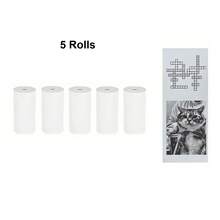 馬卡龍夢幻風 5 色熱感紙捲 適用於迷你口袋印表機,可愛手帳剪貼簿配件,DIY 即時照片列印收據便條紙 57mm - 查看 12