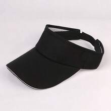 1 Pc Fashionable Sun Protection Visor Cap, Cool Sun Hat Sun Cap For Pool Vacations/ Commutes/Outdoor Fitness/Beach Trips/Hot Weather Outings - Multicolor - View 9
