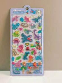 Bộ sticker xốp 3D hình thế giới khủng long đầy màu sắc, rất cần thiết cho nhật ký của trẻ em. Những sticker bóng bẩy này có hình các sinh vật thời tiền sử theo phong cách hoạt hình như T-Rex, hoàn hảo để trẻ em trang trí nhật ký của mình. - Nhiều màu - Xem 6