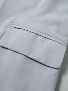 Conjunto de traje casual ligero para hombres, incluye chaqueta y pantalones, corte slim, adecuado para primavera, verano y otoño (la tela es delgada, no apta para invierno) - Caqui - Ver 11
