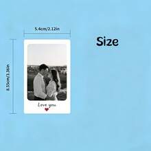 1/2pcs Customized Wallet Card, Couple Photo Card, Personalized Wallet Insert Card, Perfect Gift For Husband, Boyfriend Or Partner, Birthday Gift, Father's Day Gift - Multicolor - View 7