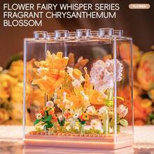 Micro Building Block Flower Bouquet Set, Fairy Floral Micro Building Block Kit With Stackable Transparent Display Box, DIY Micro Brick Toy Suitable For Children 6+ And Adults, Home Office Desk Bedroom Decor, Perfect Gift For Birthday, Valentine's Day, Mother's Day, Christmas, Anniversary - Multicolor - View 13