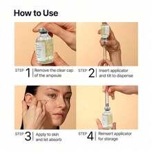 Gloss-Enhancing PDRN Ampoule, Facial Serum Containing Copper Peptide And Vitamin B12, With Collagen, Multiple Peptides, And 10 Types Of Hyaluronic Acid | Nourishing Skincare Serum, Deeply Nourishes The Skin, Suitable For All Skin Types, 1.35 Fl Oz - 絲素蛋白勝肽 - 查看 8
