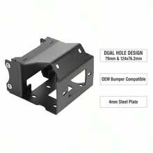 [Free Shipping] Winch Mount, Winch Capacity Of 2000-3600 Lbs, Trailer Hitch Winch Mount For Select Polaris Sportsman Models (2009 And Newer), 2 Mounting Hole Design, Powder Coated Steel, Fit For Desert Rescue-XY507391 - Multicolor - View 4