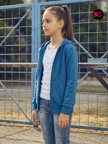 Little Big City Sudadera De Niña con Capucha en Colores Varios, Estilo Casual Deportivo - azul real - Ver 2
