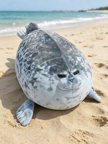 Seal Pillow Plush Toys Mother With Four Kids Seal Stuffed Animals Plushies 3D Novelty Sea Lion Doll Stuffed Toy Pillow Gifts For Kids Girls Decorate Creative Gifts For Kids Birthday Party Home Girls Room Decor Game Collector - Grey - View 13