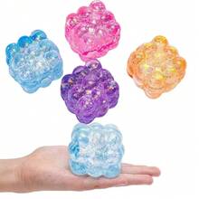 1个全新麦芽糖挤压方块，慢回弹水块挤压减压玩具，适合青少年和成人，家居装饰，桌面摆件，婚礼装饰，节日、生日和庆典的最佳惊喜礼物 - 彩色 - 查看 16