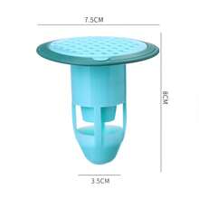 1pc Bathroom/Toilet Floor Drain Deodorizing & Pest Control Filter Cover - White - View 2