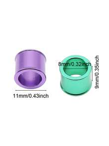 12入多色鴿子腳環 內徑8mm 高度9mm 雙捲邊鋁製鳥腿環 寵物鳥鸚鵡識別環 訓練配件 - 查看 2