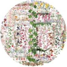 60PCS Flower Handbag Lace PET Sticker Beautiful And Colorful Rose Rose Morning Glory Vine Art Decoration Scrapbook Phone Case Water Cup Laptop Gift Collection Sticker - 1 Set - View 11